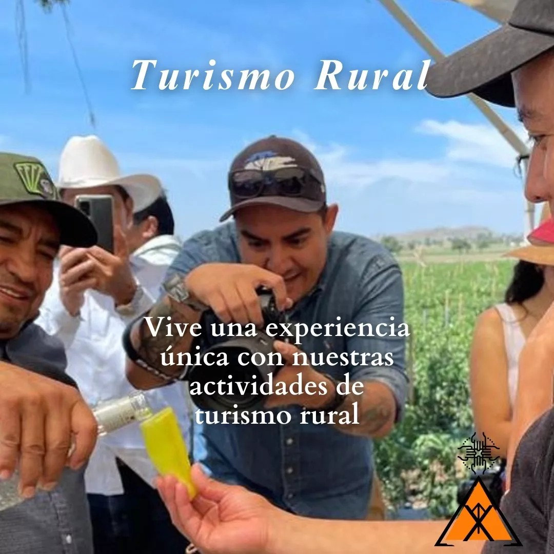 Visitantes viviendo una experiencia de turismo rural en Calpan